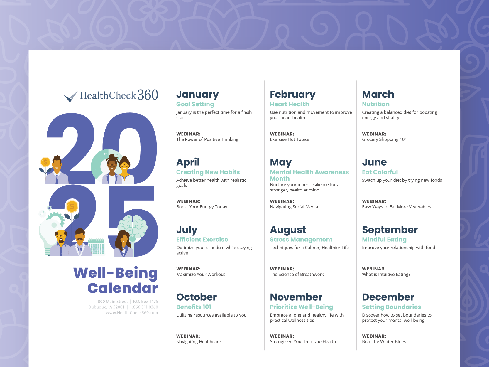 [Free Resource] 2025 WellBeing Calendar